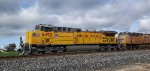 Side Shot of UP Railroads New Paint Scheme on C44ACM/AC4400CWM 6492 at The Pixley Siding California 